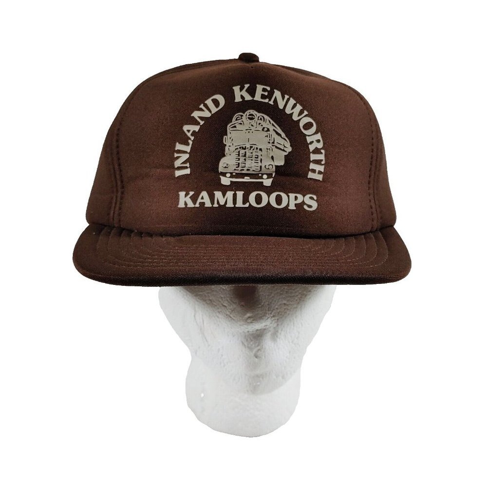 INLAND KENWORTH KAMLOOPS BC Wilson  Hat Vintage Brown Snapback Cap Size M/L